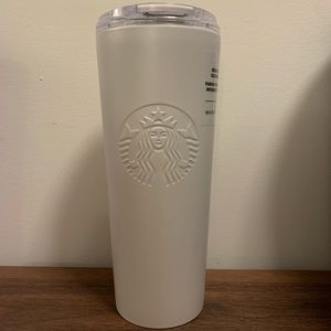 BNWT Starbucks White SS Cold Tumbler